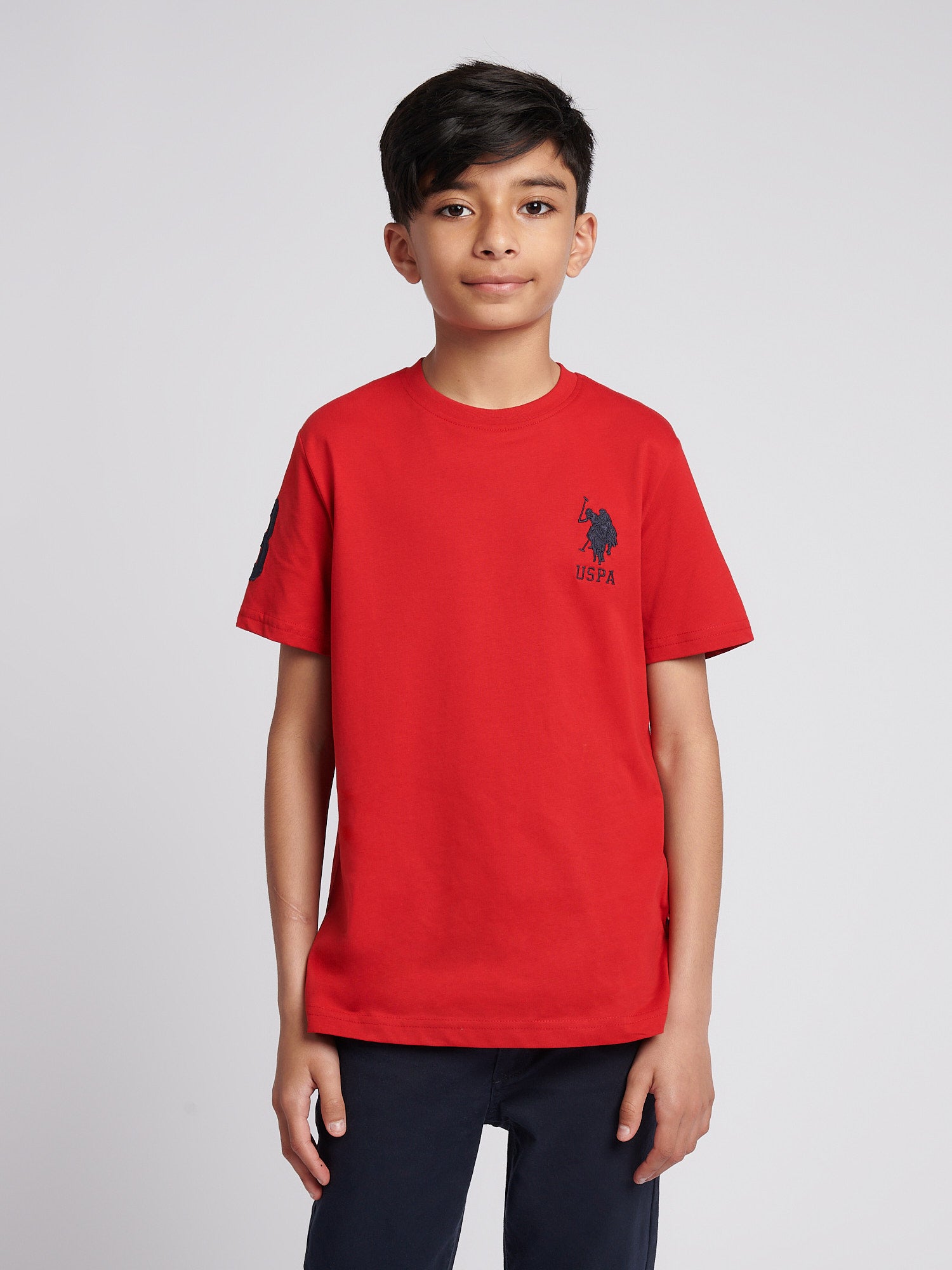Boys Player 3 T-Shirt in Haute Red
