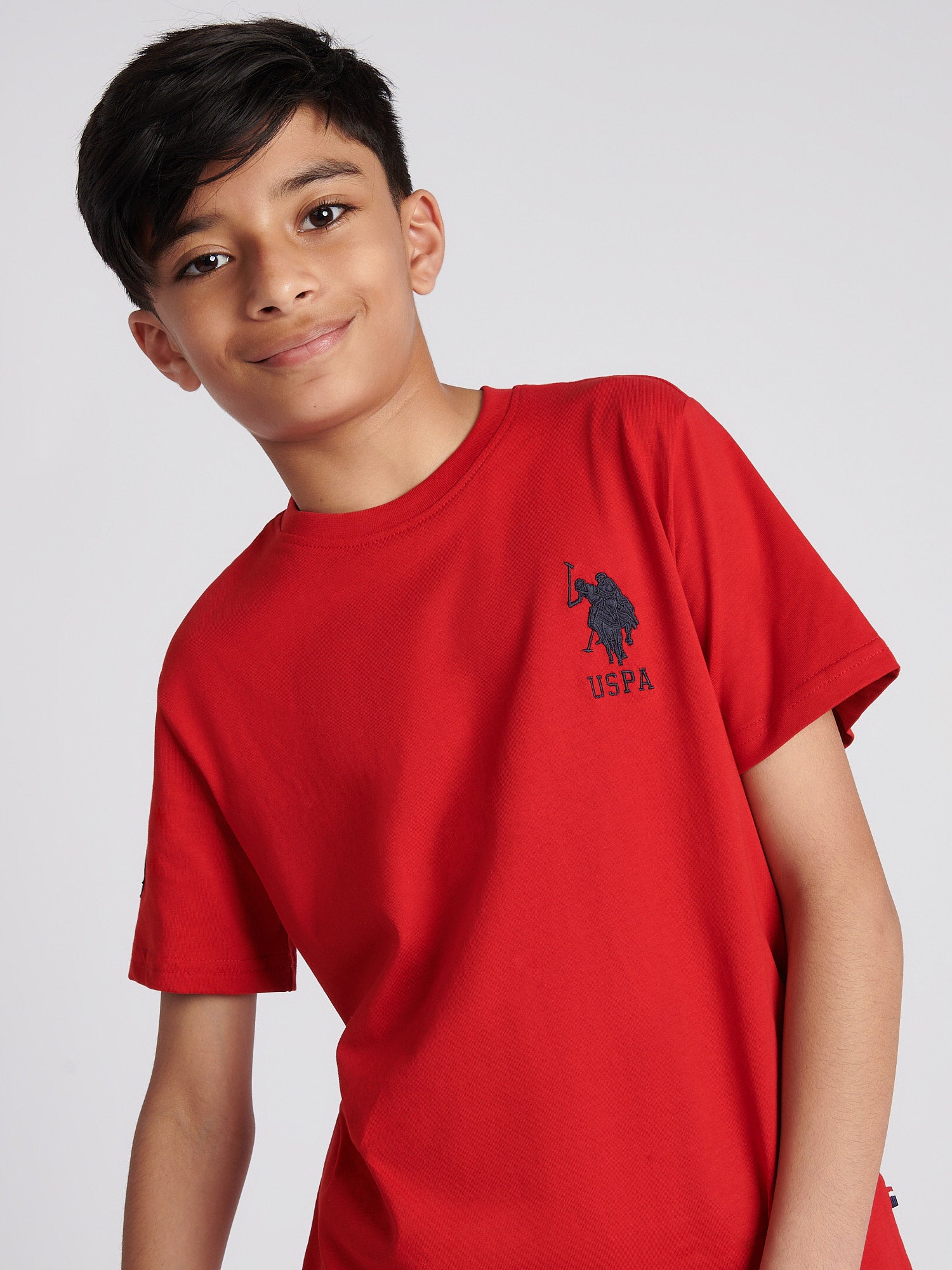 Boys Player 3 T-Shirt in Haute Red