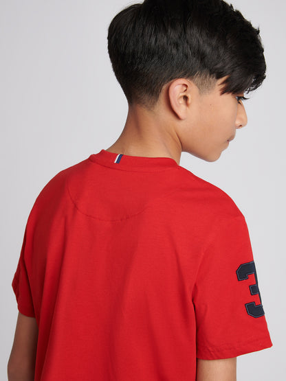 Boys Player 3 T-Shirt in Haute Red
