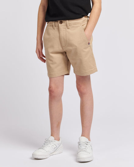 Boys Classic Chino Shorts in Cornstalk