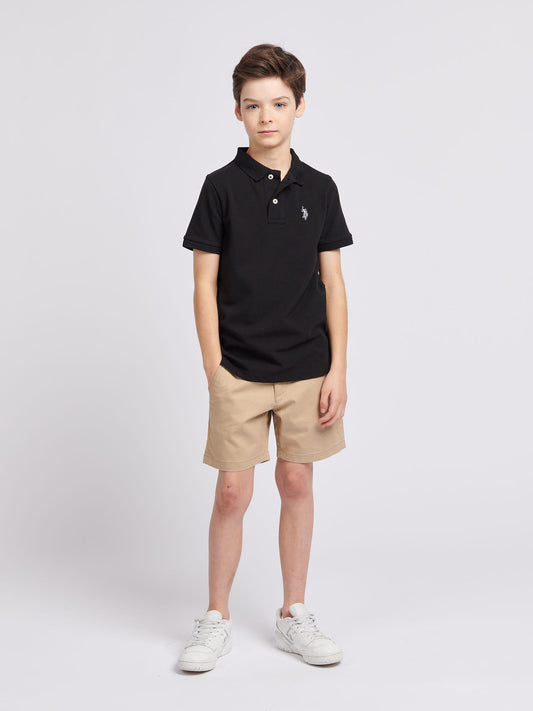 Boys Classic Chino Shorts in Cornstalk