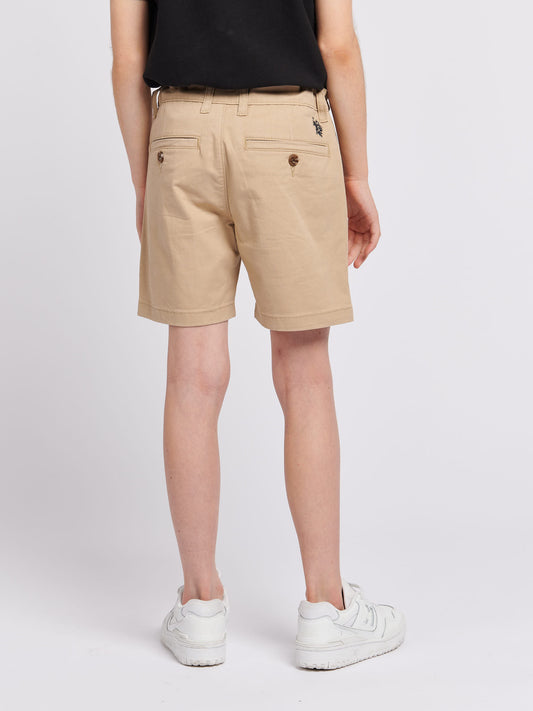 Boys Classic Chino Shorts in Cornstalk