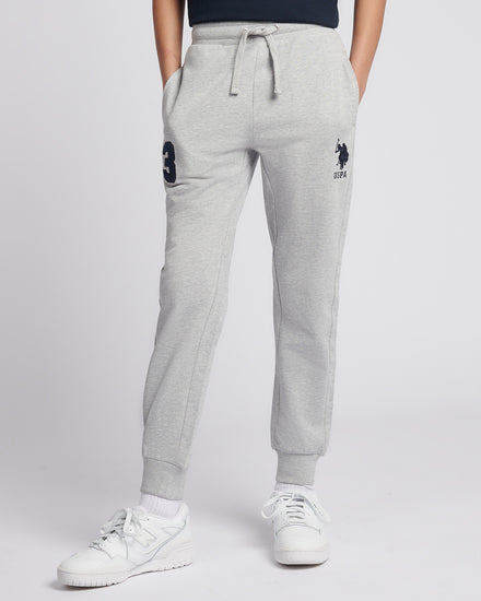 Boys Player 3 Jogger in Mid Grey Marl