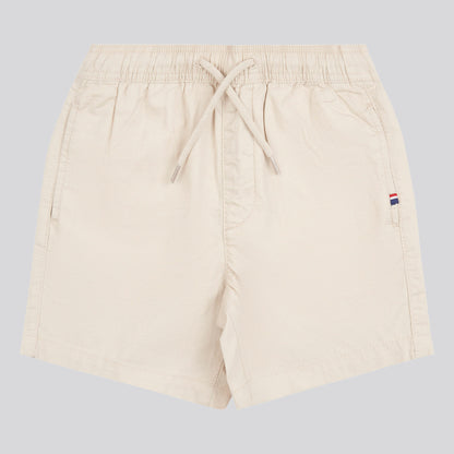 Boys Linen Blend Deck Shorts in French Oak