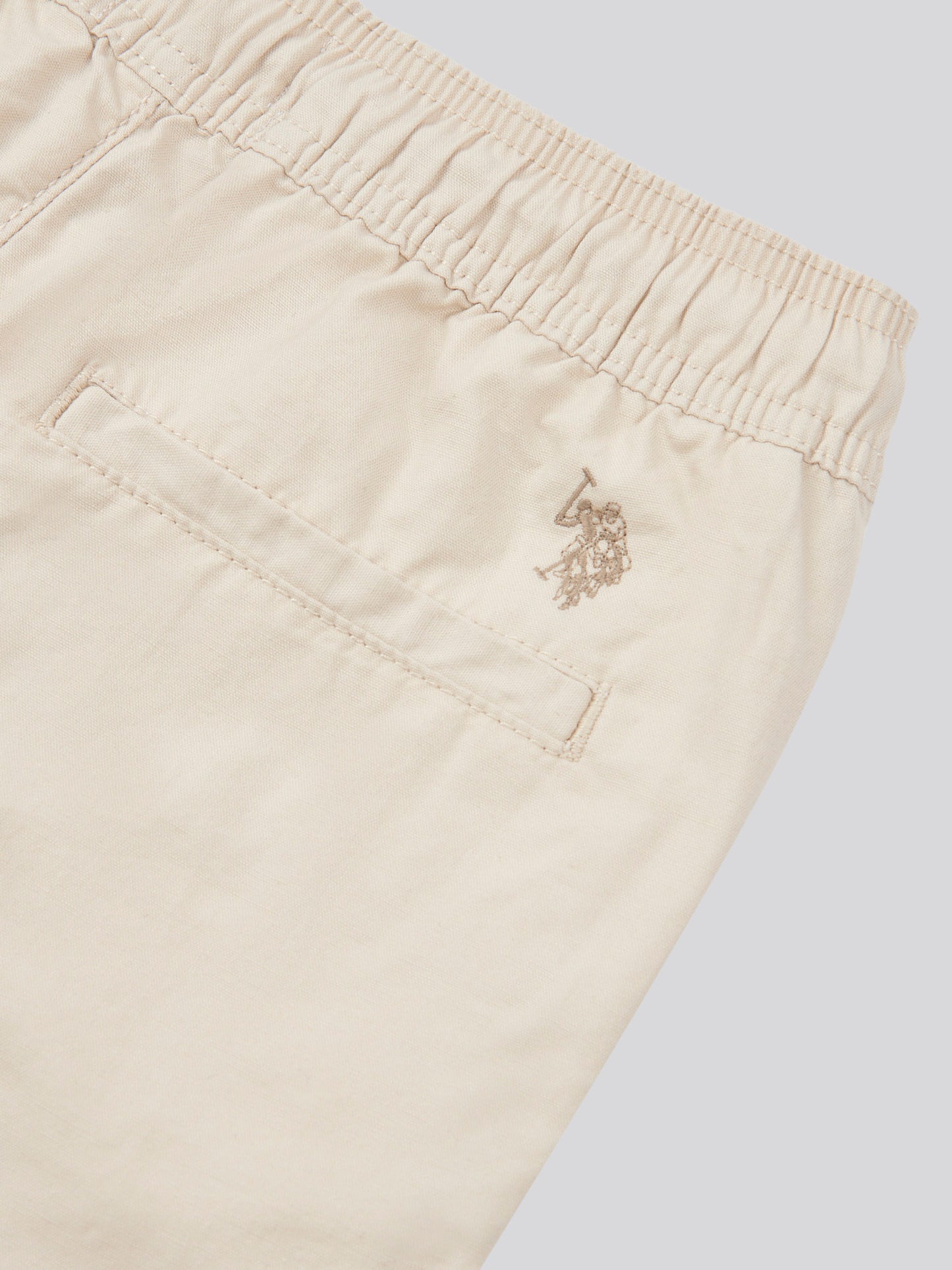 Boys Cotton Linen Deck Short in French Oak