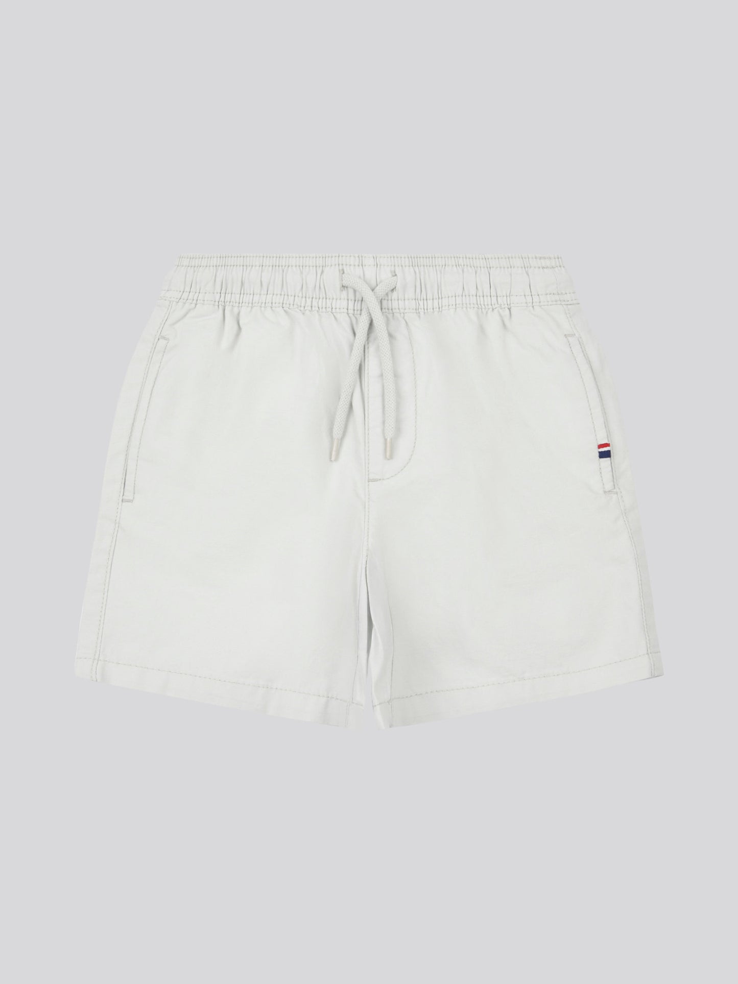 Boys Cotton Linen Deck Short in Northern Droplet