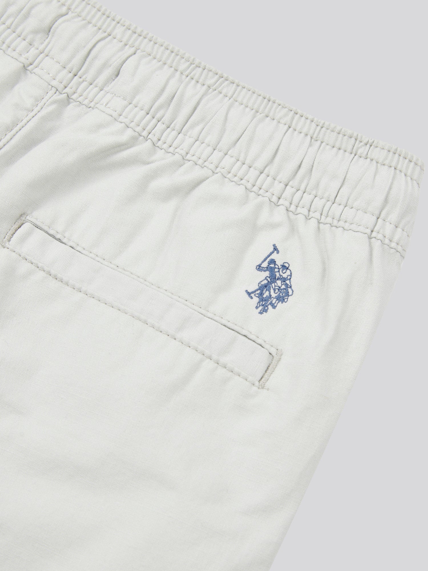 Boys Cotton Linen Deck Short in Northern Droplet