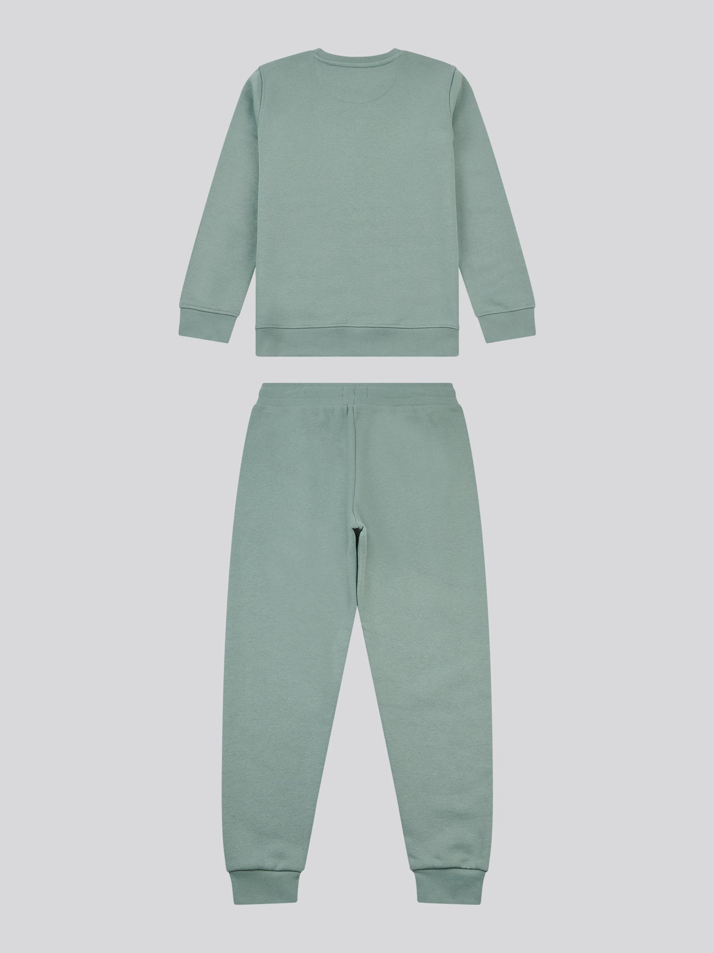 Boys Double Horsemen Crew & Jogger Set in Chinois Green