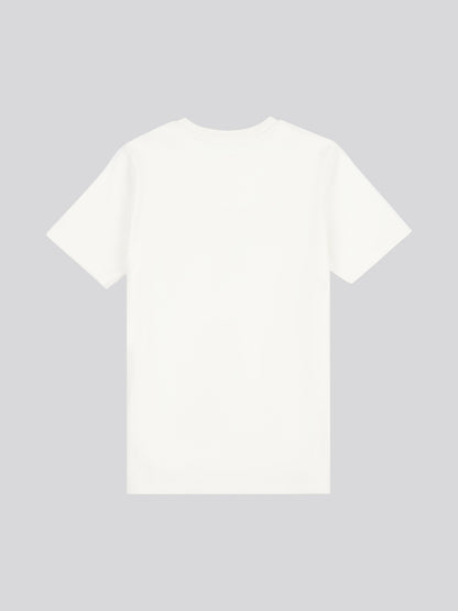 Boys Premium Embroidery Graphic T-Shirt in Whisper White