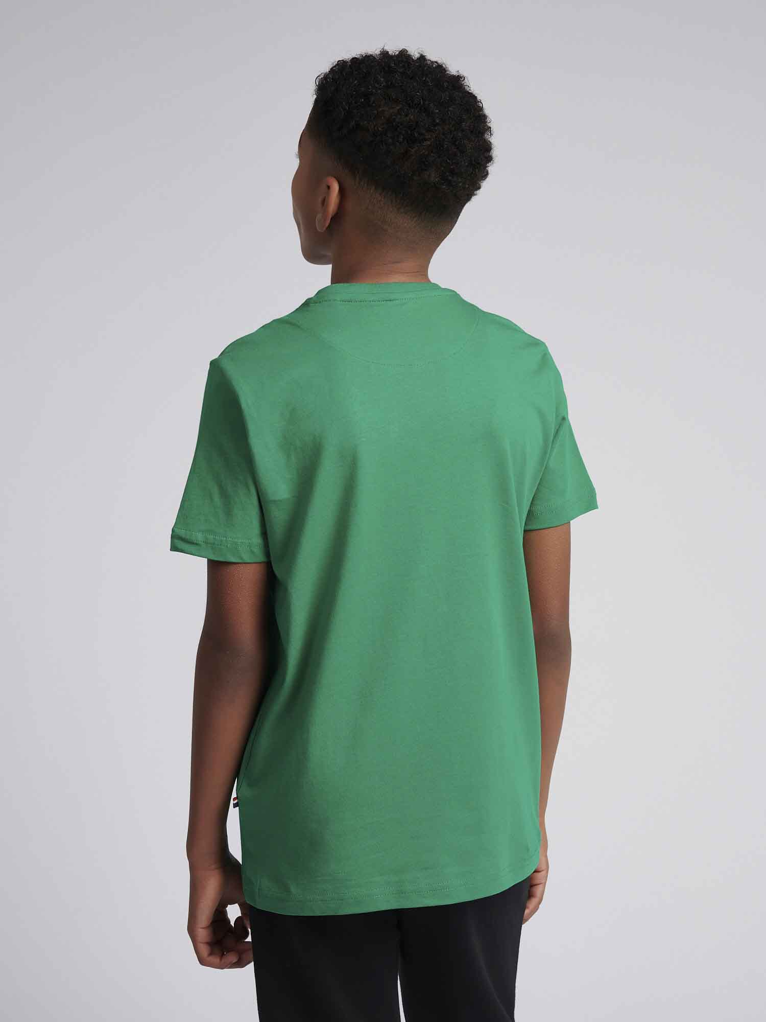 Boys Signature Arch Print T-Shirt in Lush Meadow