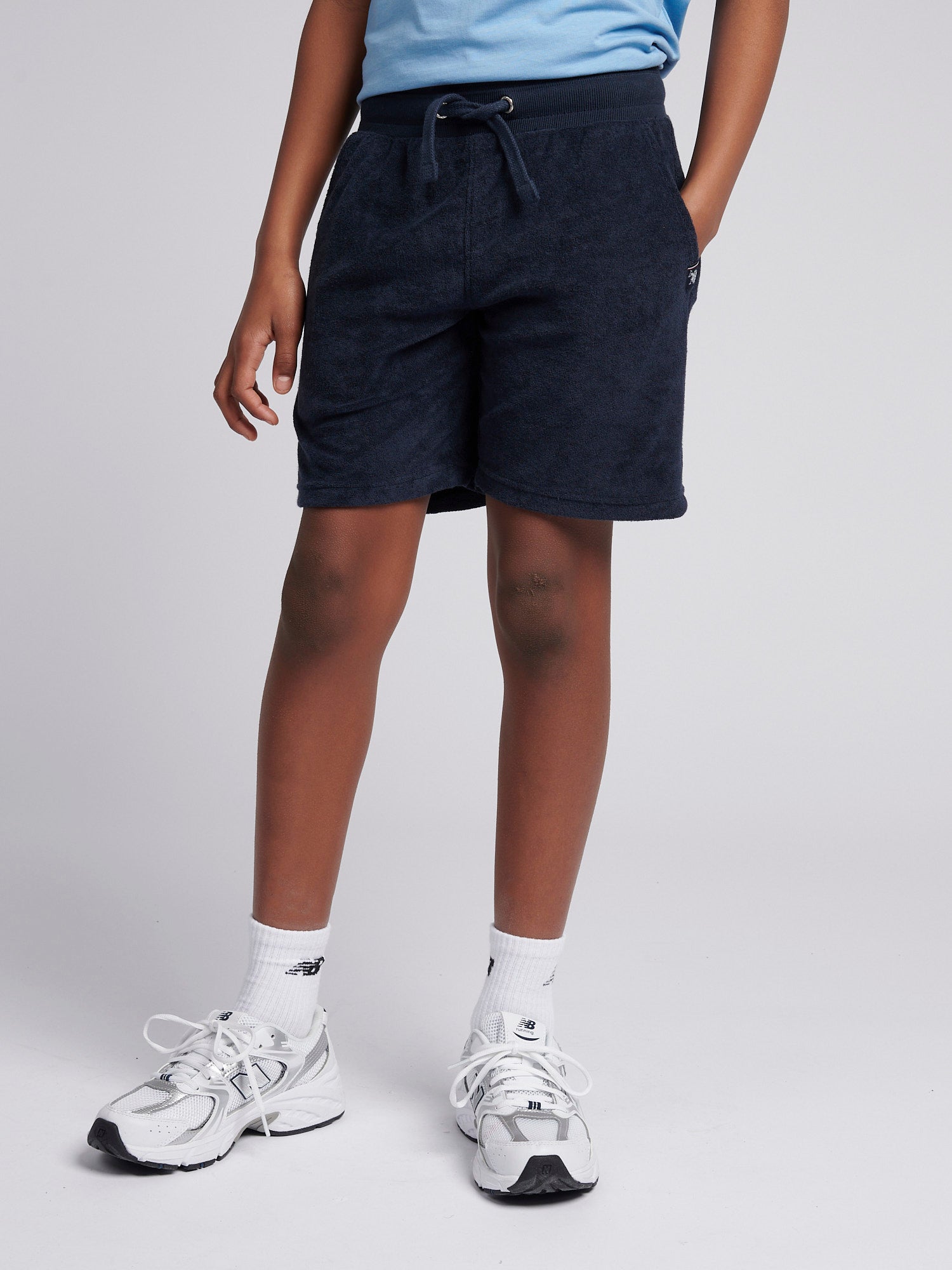 Boys Terry Short in Dark Sapphire Navy