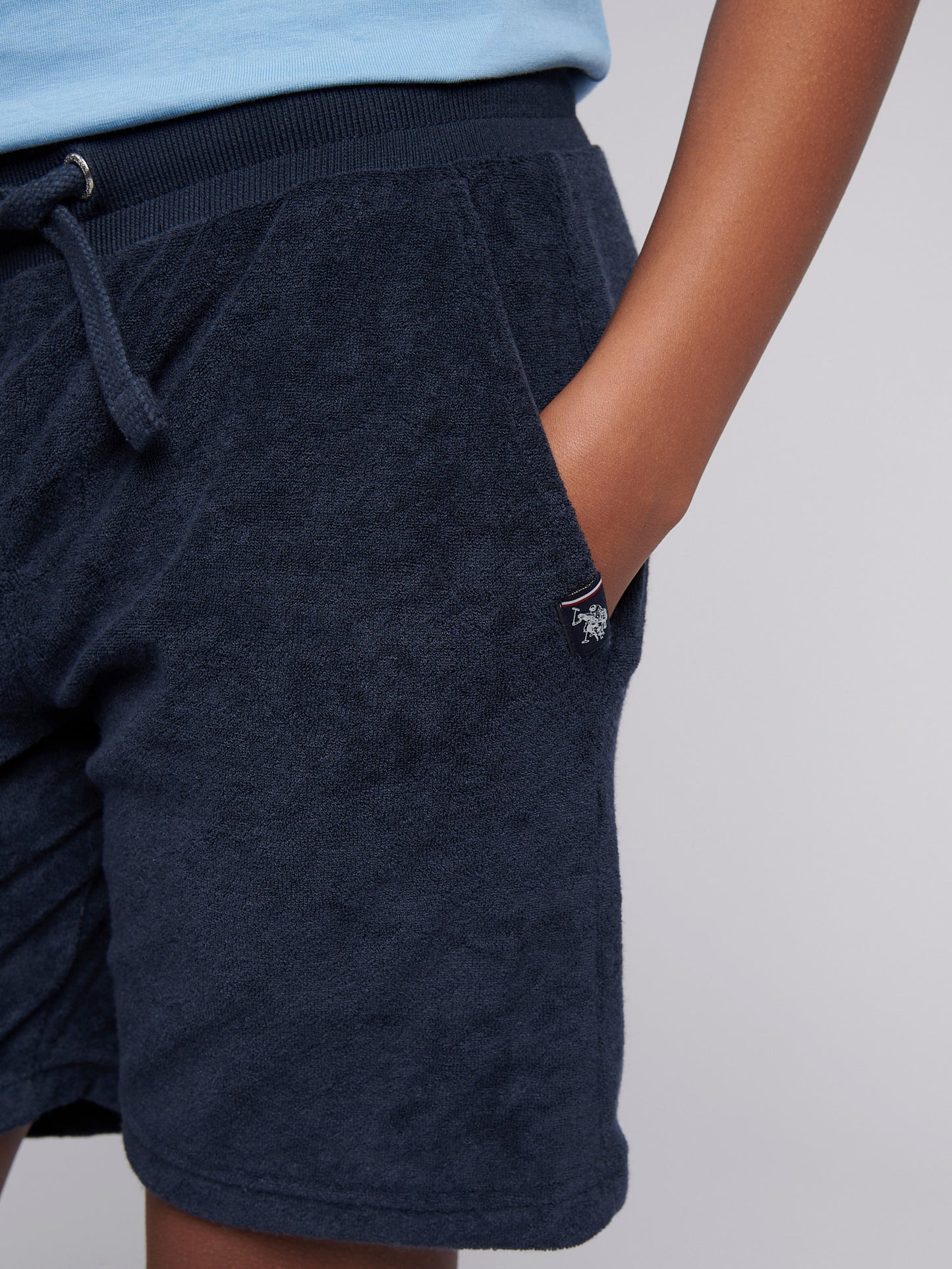 Boys Terry Short in Dark Sapphire Navy