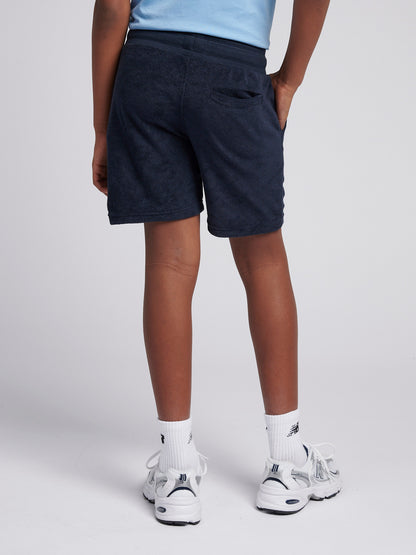 Boys Terry Short in Dark Sapphire Navy