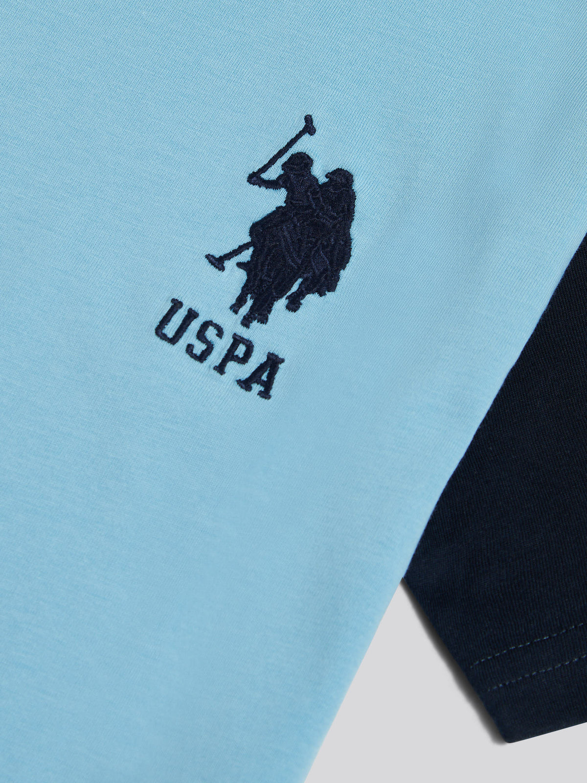 Boys Player 3 Colour Block T-Shirt Air Blue