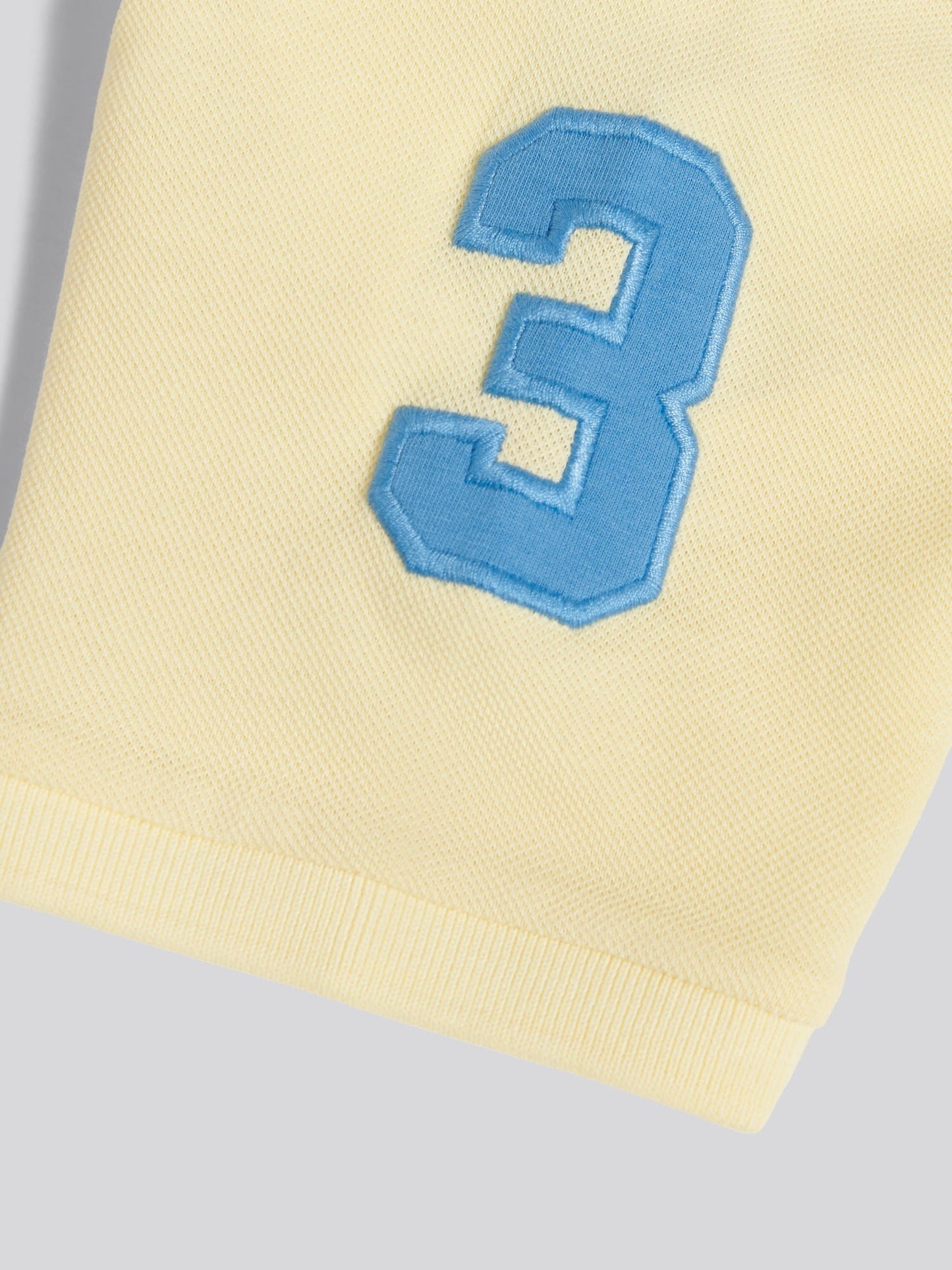 Boys Player 3 Colour Block Pique Polo Shirt Bright White