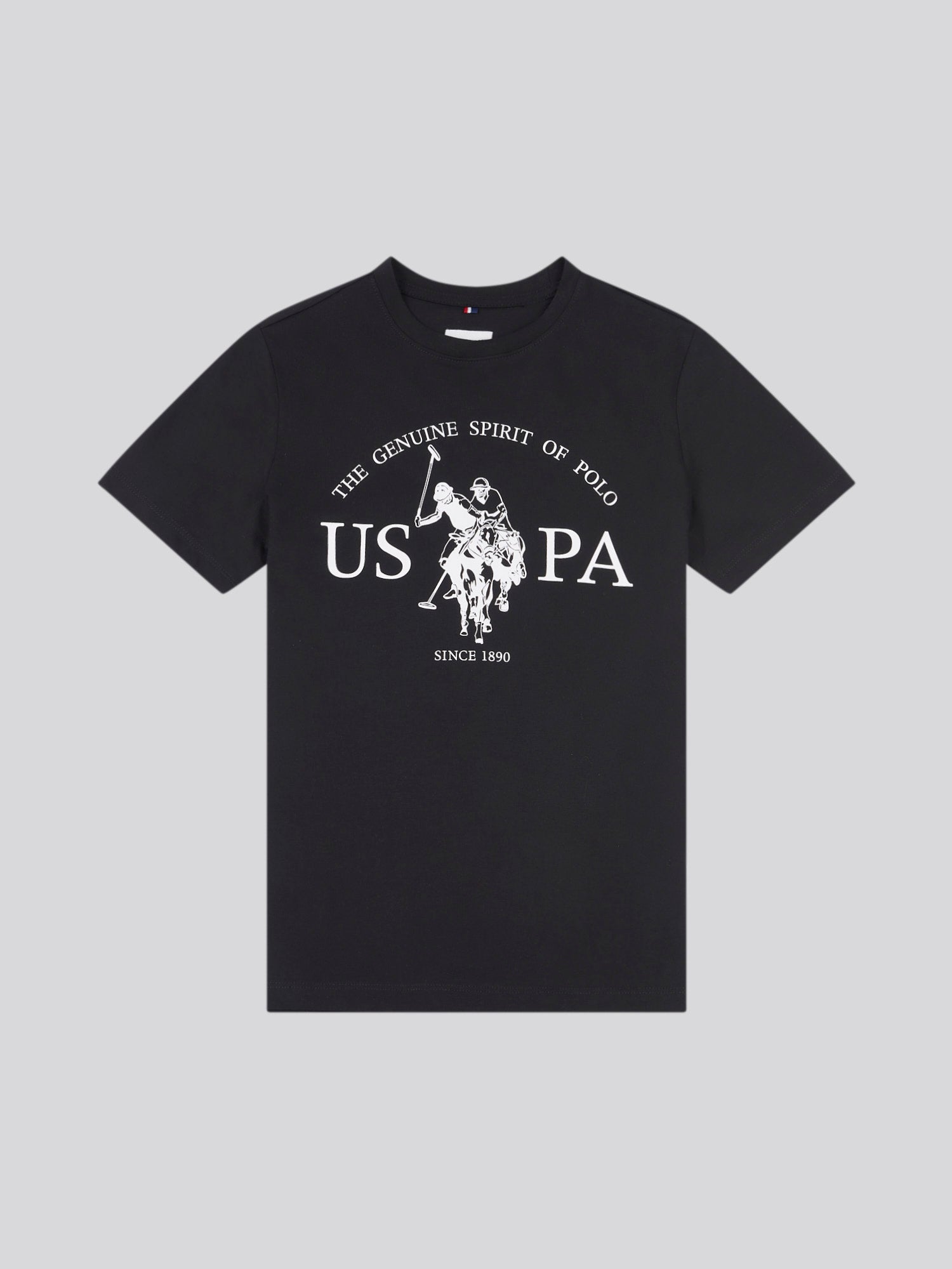 Boys USPA Print Graphic T-Shirt in Black