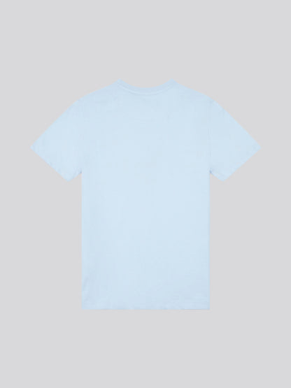 Boys USPA Print Graphic T-Shirt in Chambray Blue