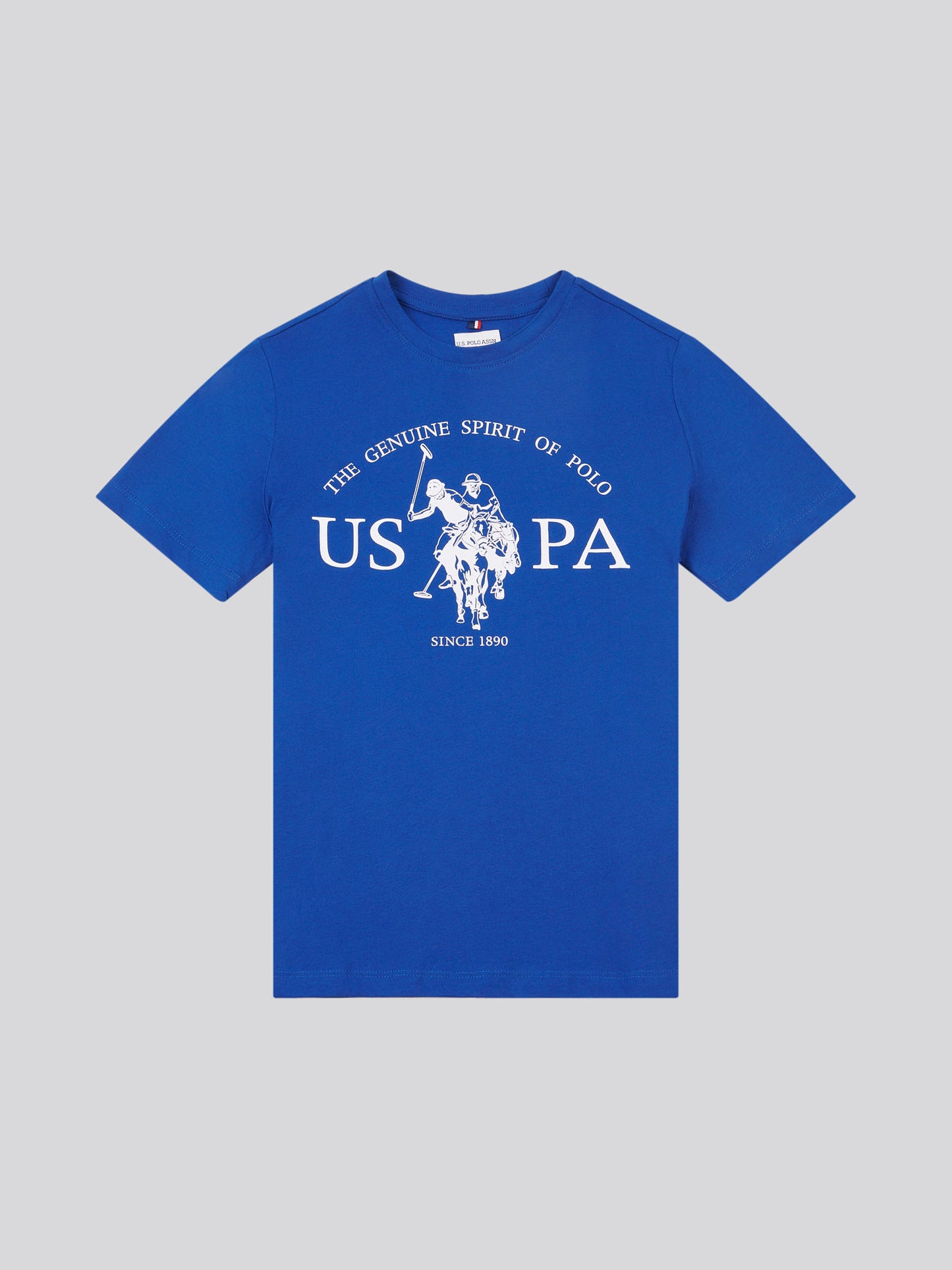 Boys USPA Print Graphic T-Shirt in Sodalite Blue