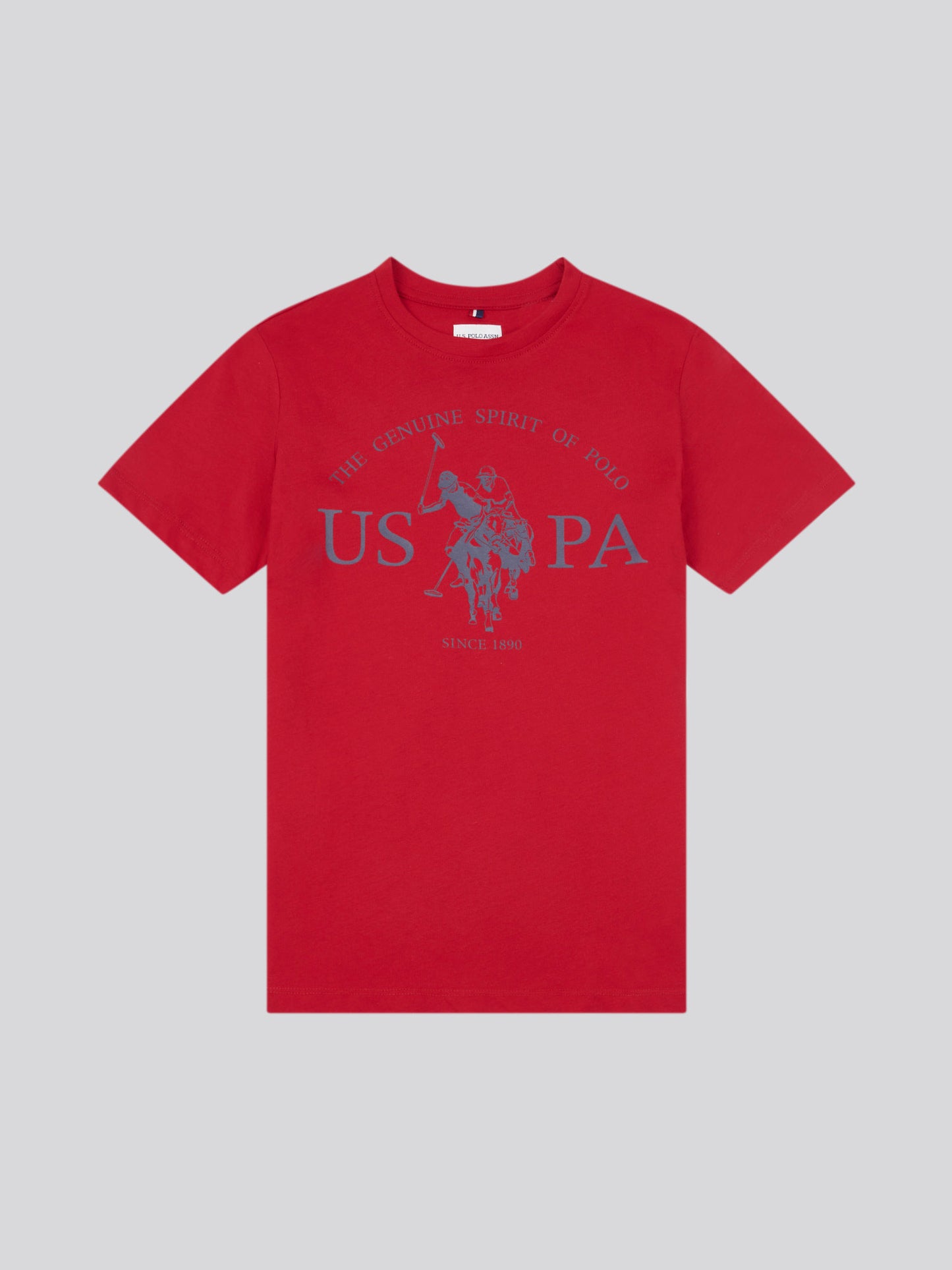 Boys USPA Print Graphic T-Shirt in Haute Red