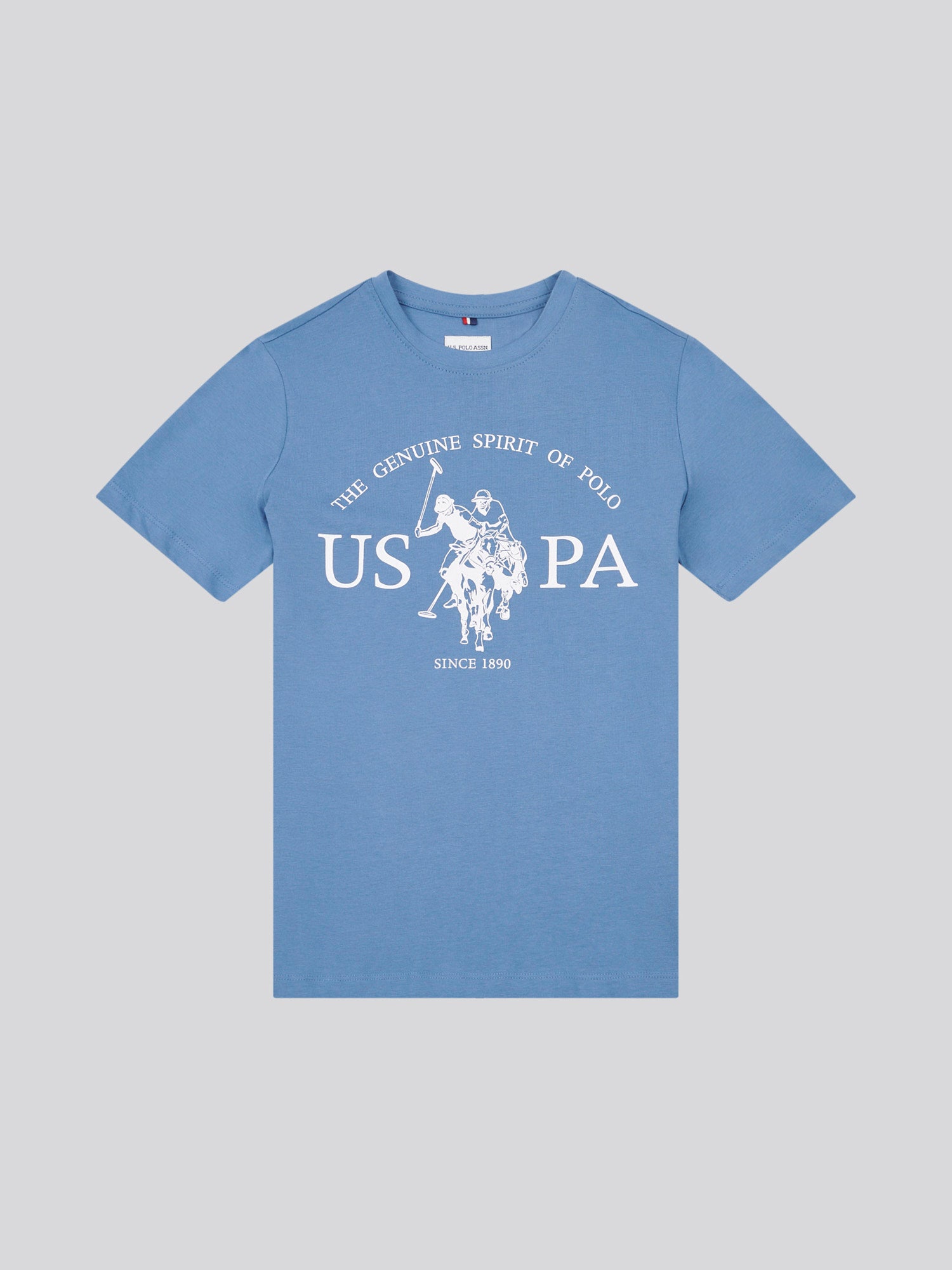 Boys USPA Print Graphic T-Shirt in Blue Horizon