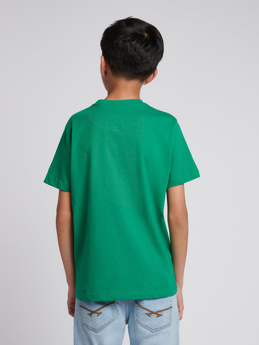 Boys USPA Print Graphic T-Shirt in Lush Meadow