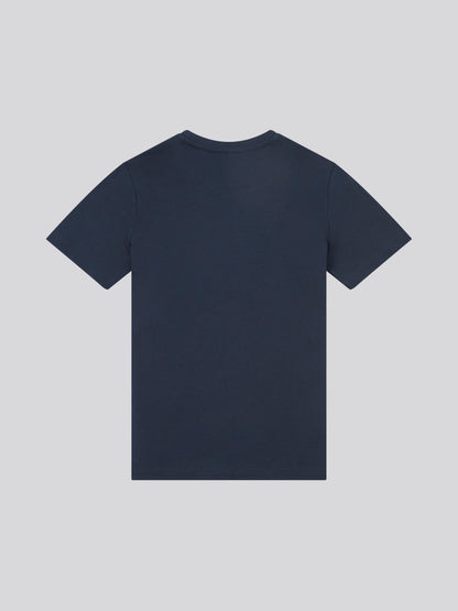 Boys USPA Circle Print T-Shirt in Dark Sapphire Navy