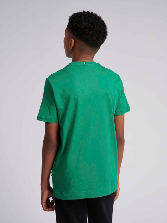 Boys USPA Circle Print T-Shirt in Lush Meadow