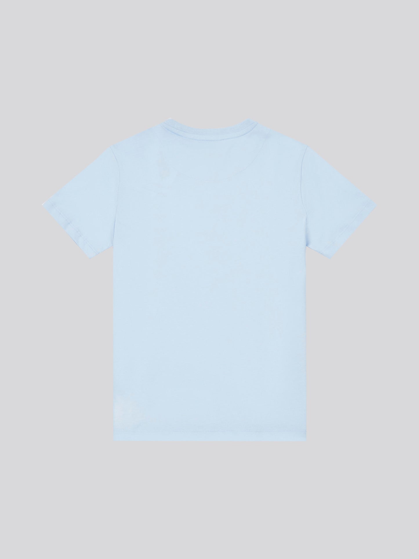 Boys Double Horsemen Graphic T-Shirt in Chambray Blue