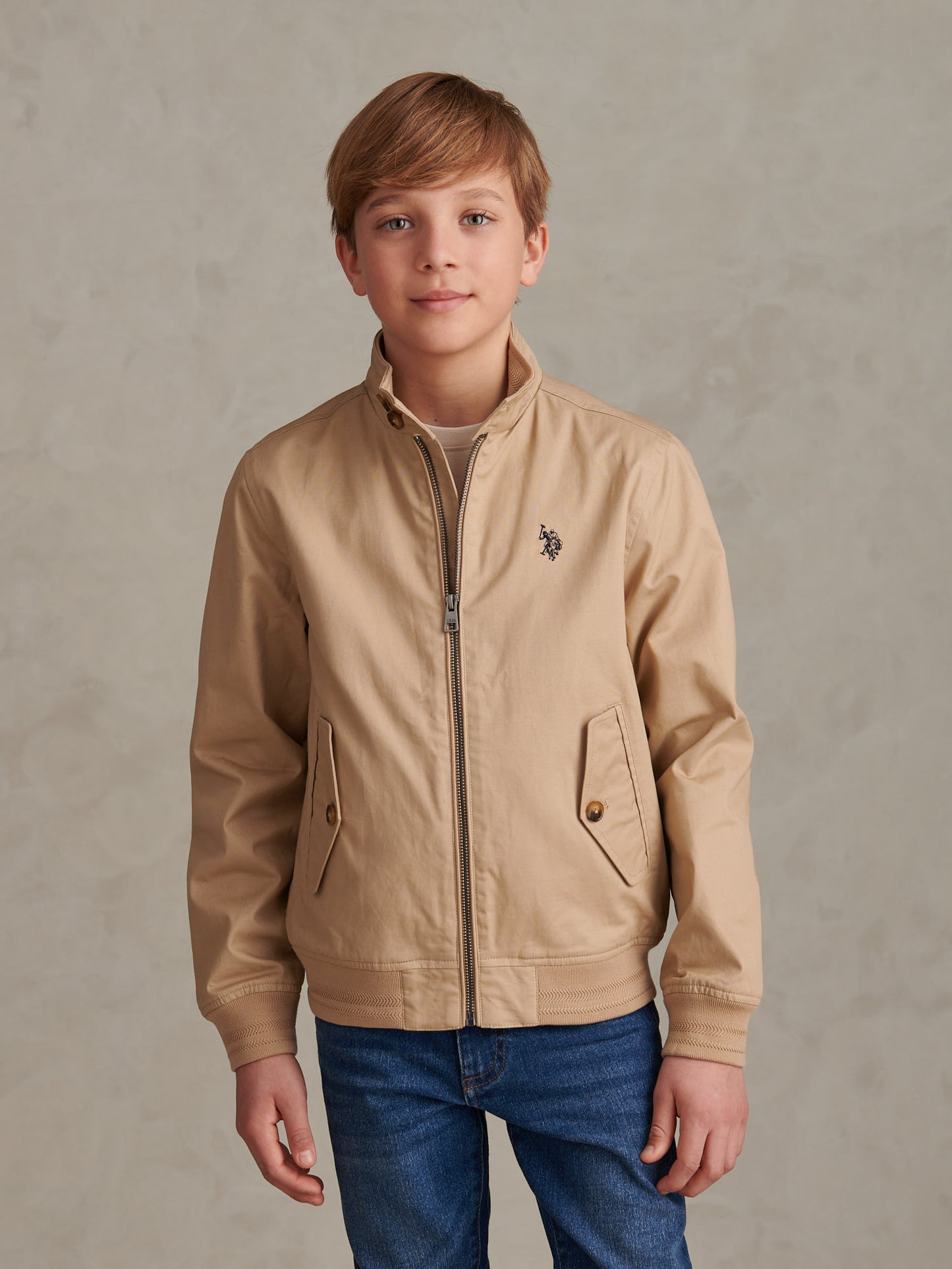 Cotton Twill Harrington Jacket Cornstalk