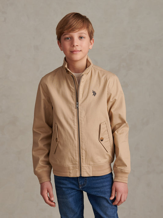 Cotton Twill Harrington Jacket Cornstalk