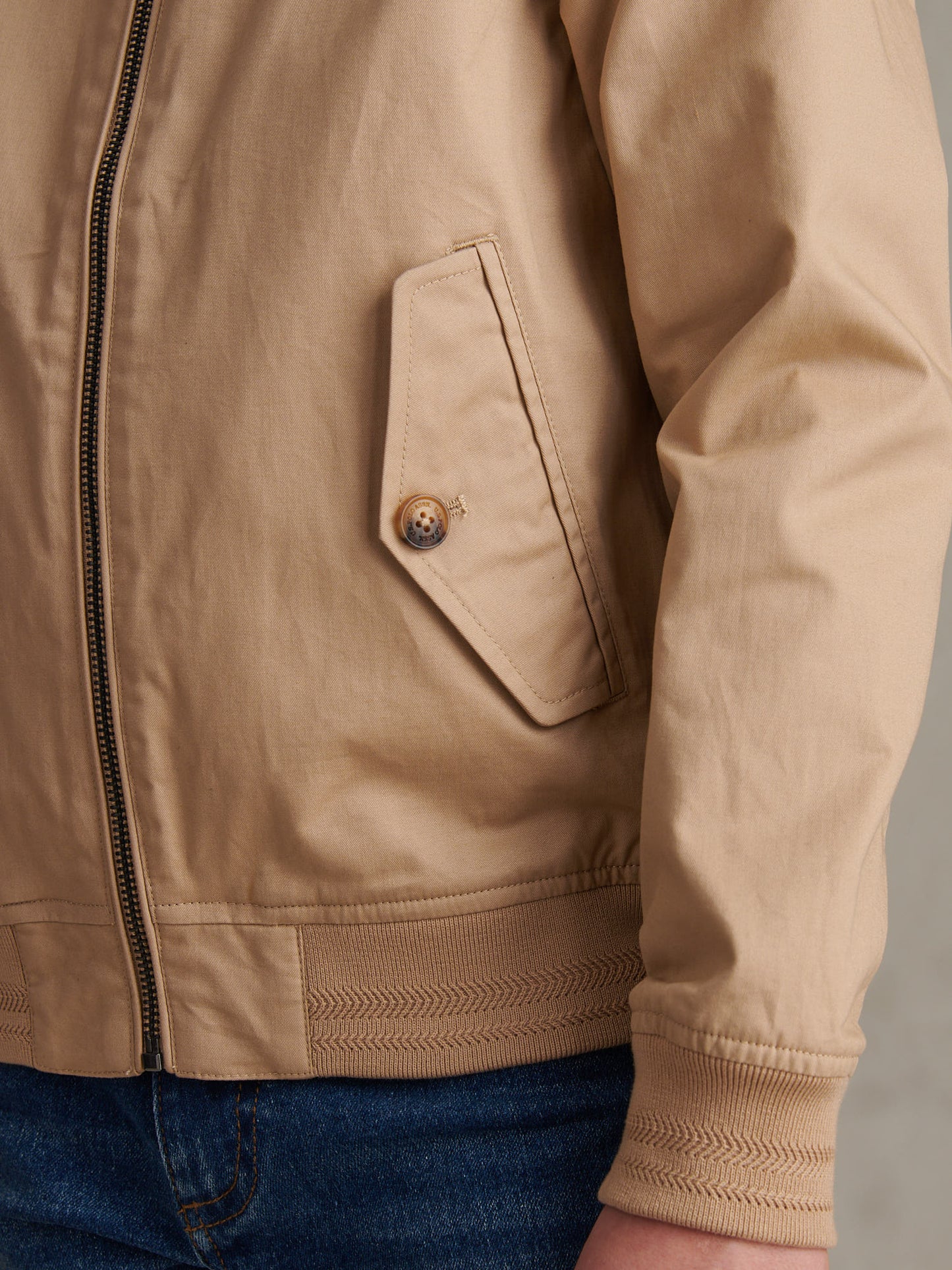Cotton Twill Harrington Jacket Cornstalk