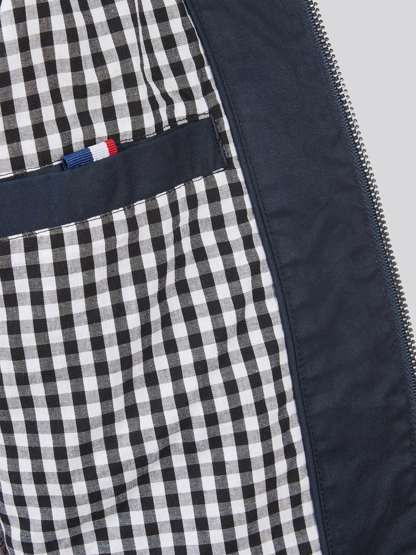 Cotton Twill Harrington Jacket Dark Sapphire Navy / Haute Red DHM