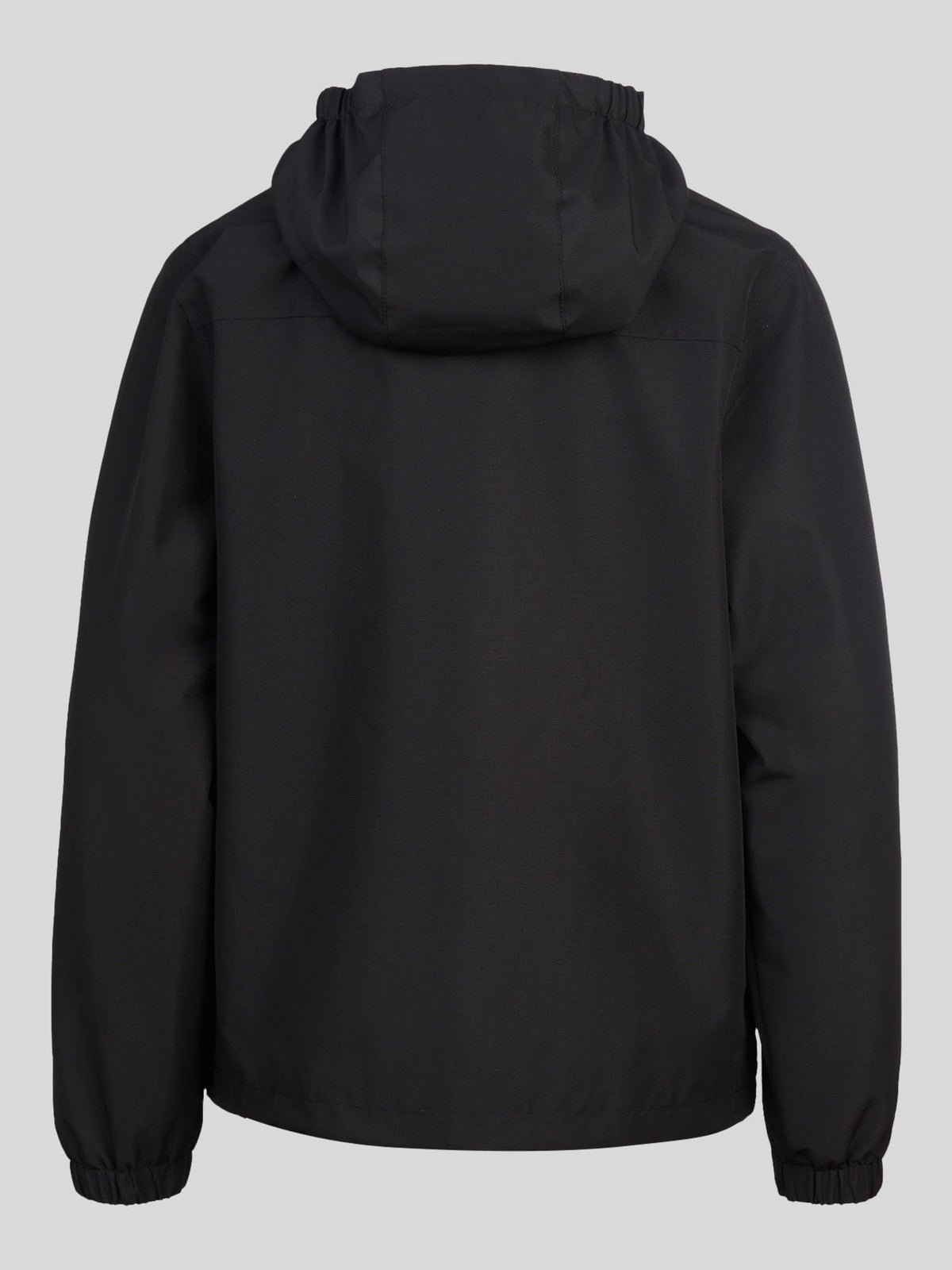 Boys Mesh Lined Hooded Windbreaker Black Bright White DHM