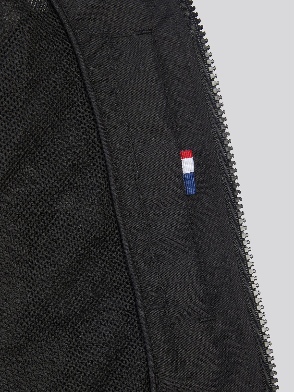 Boys Mesh Lined Hooded Windbreaker Black Bright White DHM