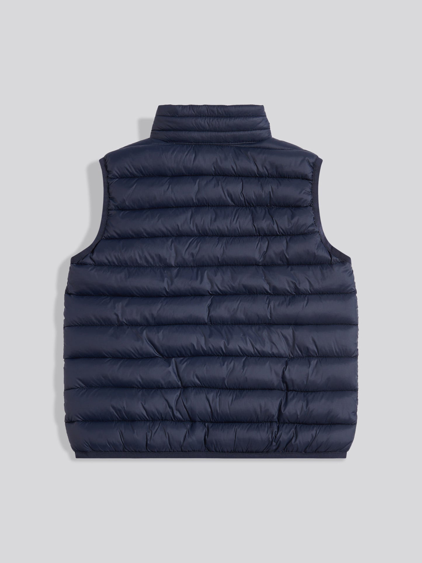 Boys Lightweight Quilted Gilet Dark Sapphire Navy / Haute Red DHM