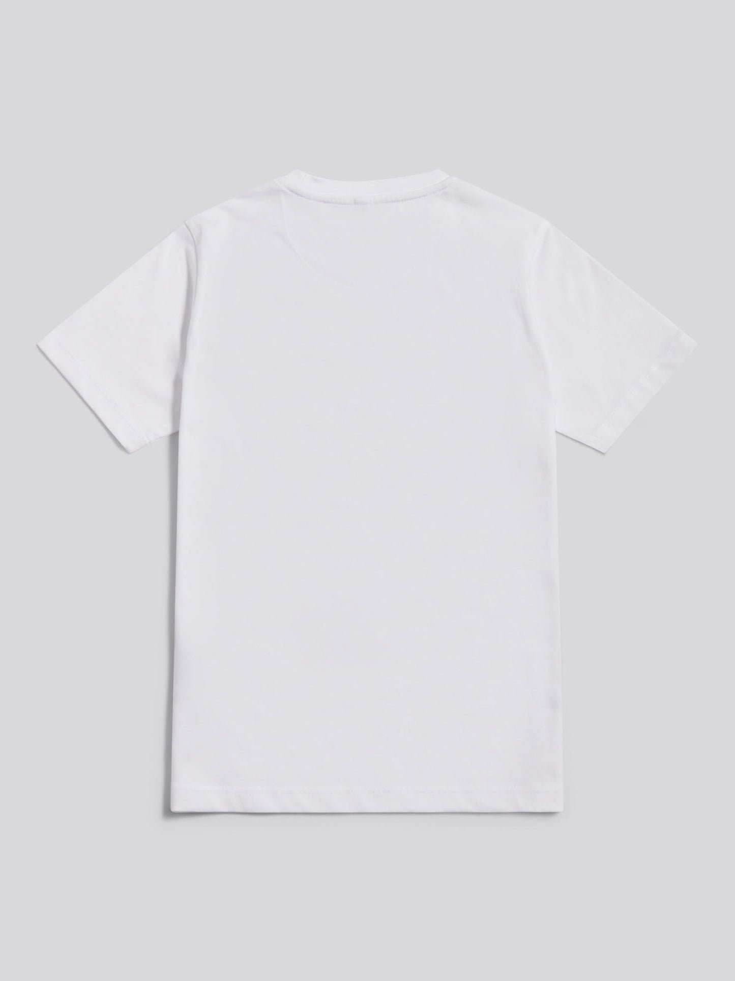 Boys Signature Arch Print T-Shirt in Bright White