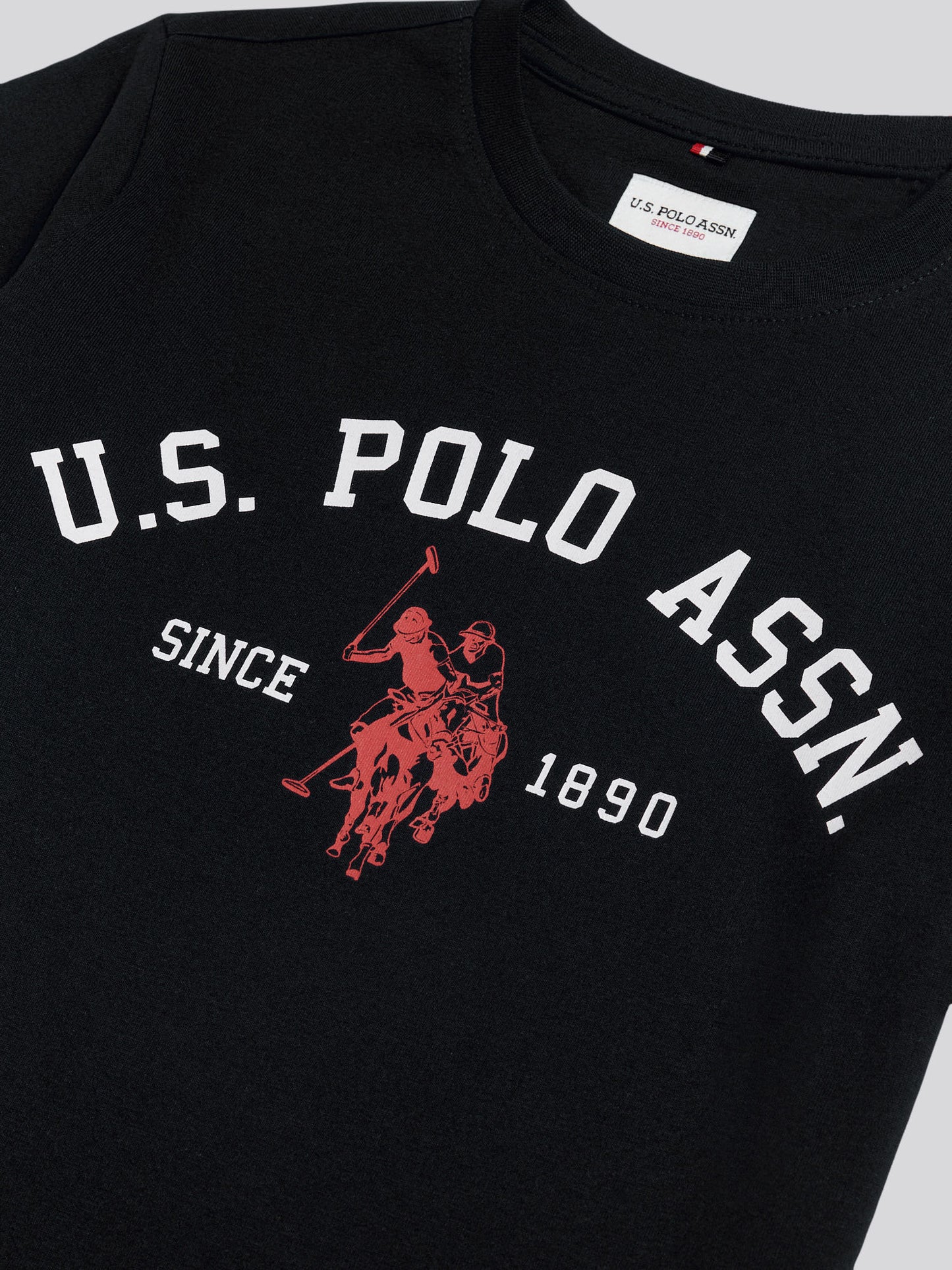 Boys Signature Arch Print T-Shirt Black