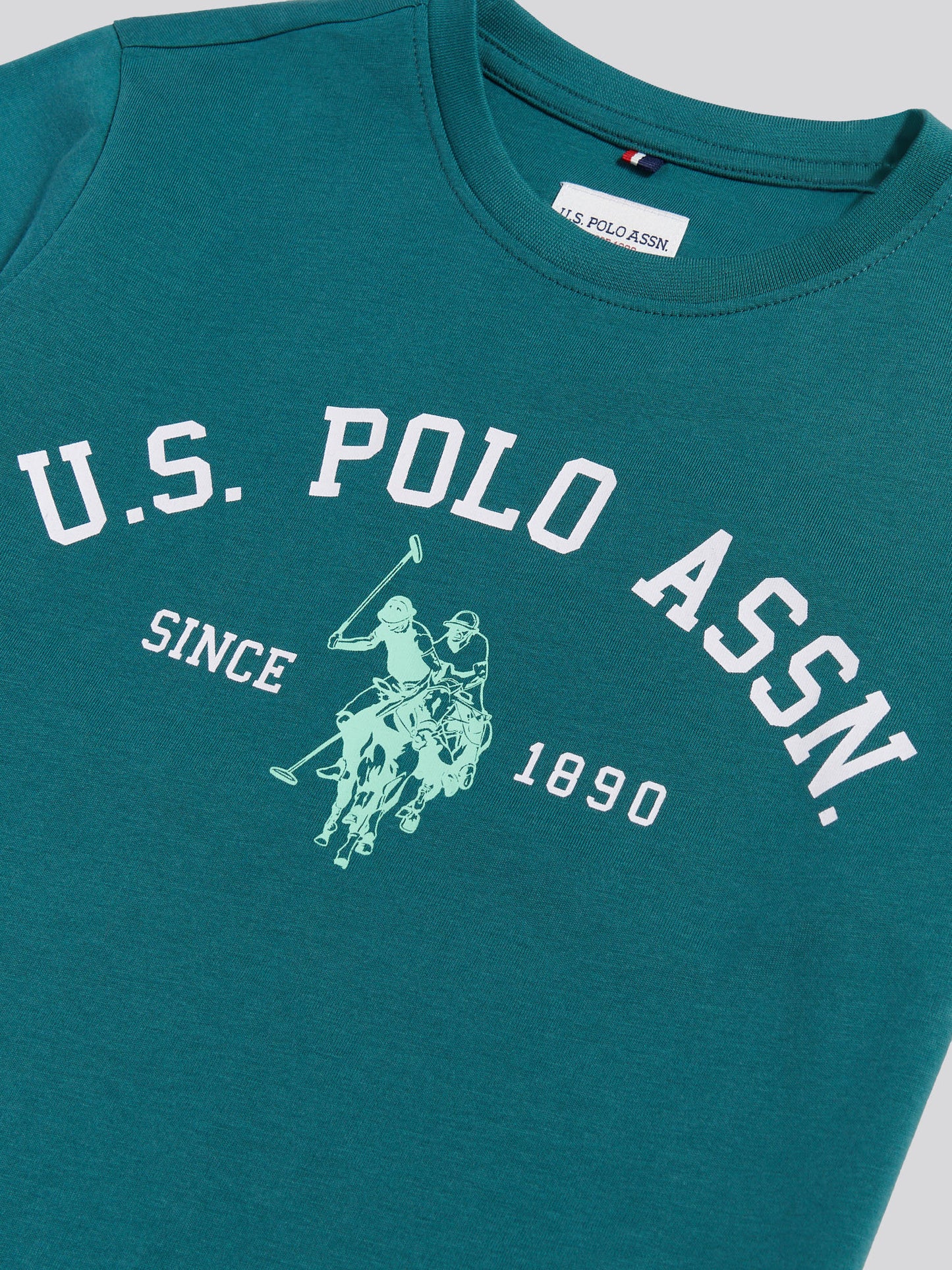 Boys Signature Arch Print T-Shirt in Mediterranea