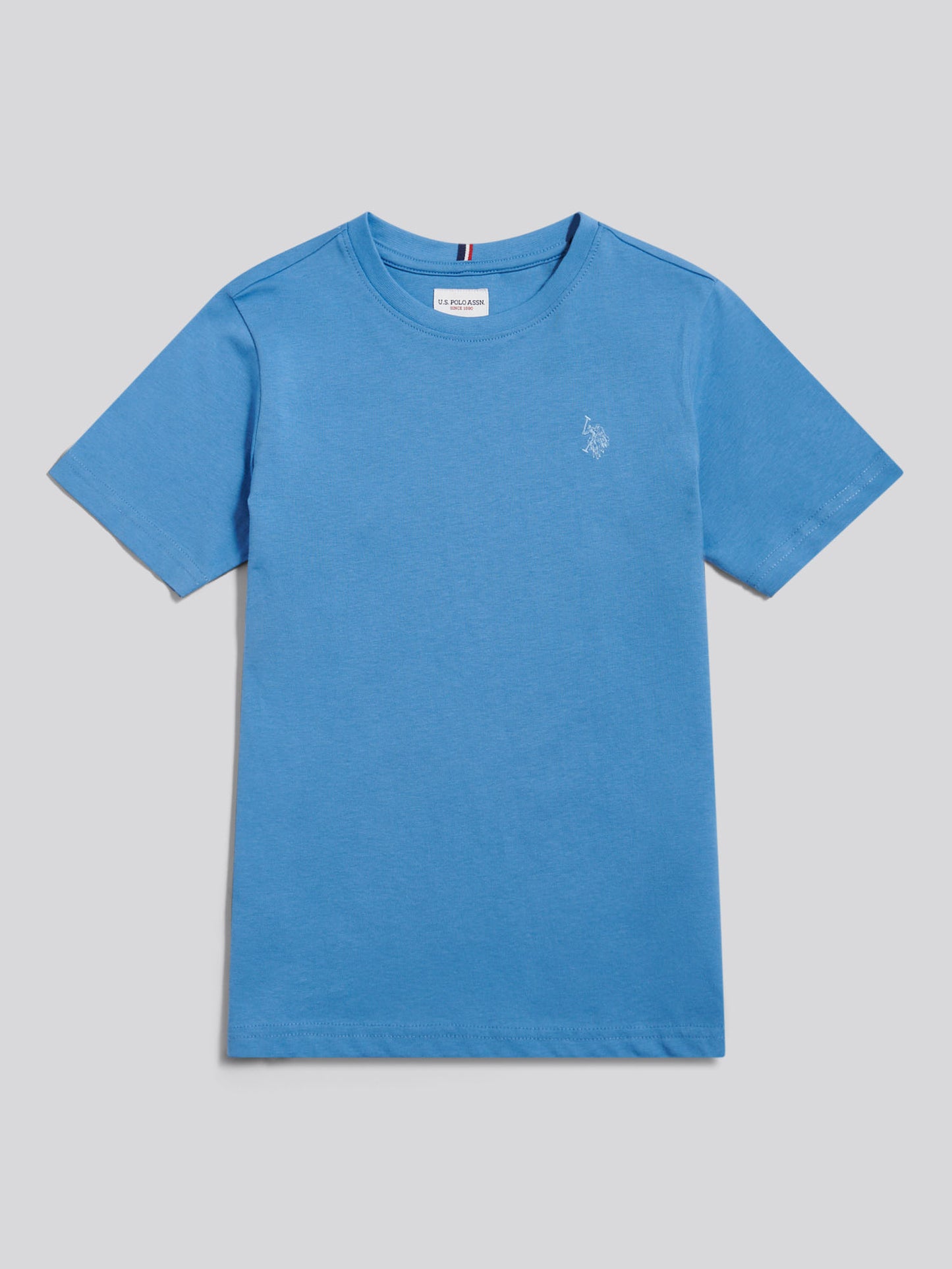 Boys Texture Double Horsemen T-Shirt Riviera