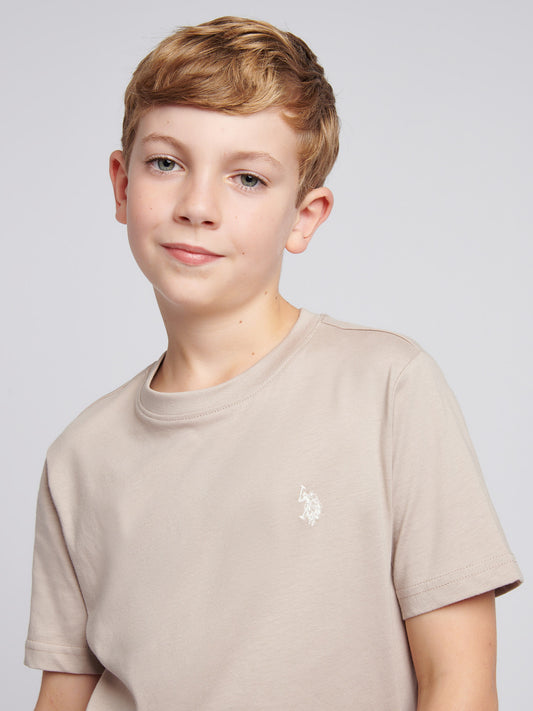 Boys Texture Double Horsemen T-Shirt Atmosphere