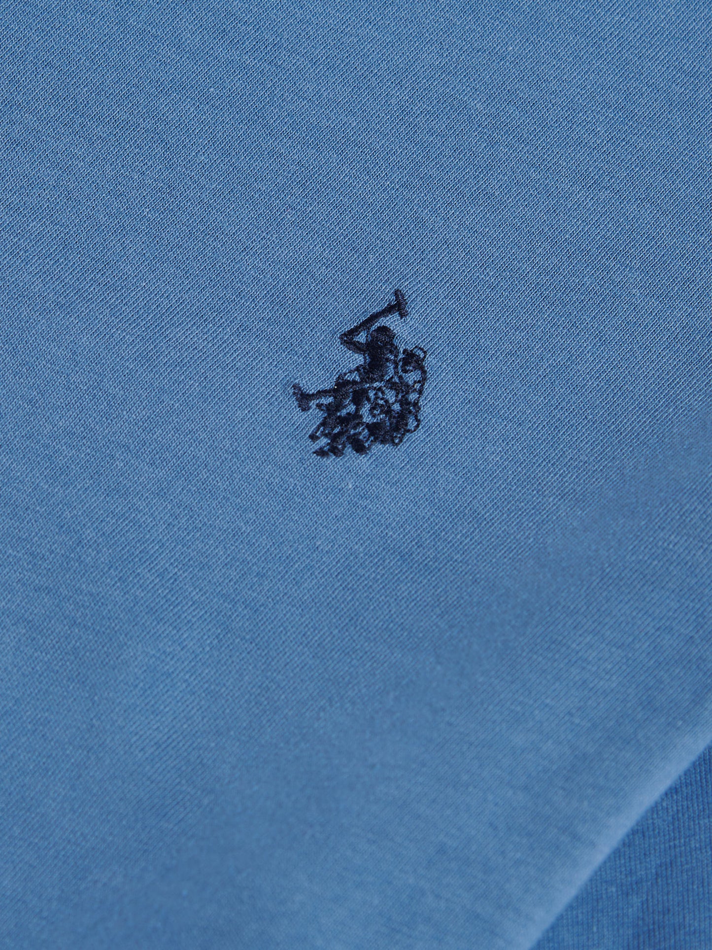 Boys Texture Double Horsemen T-Shirt in Blue Horizon