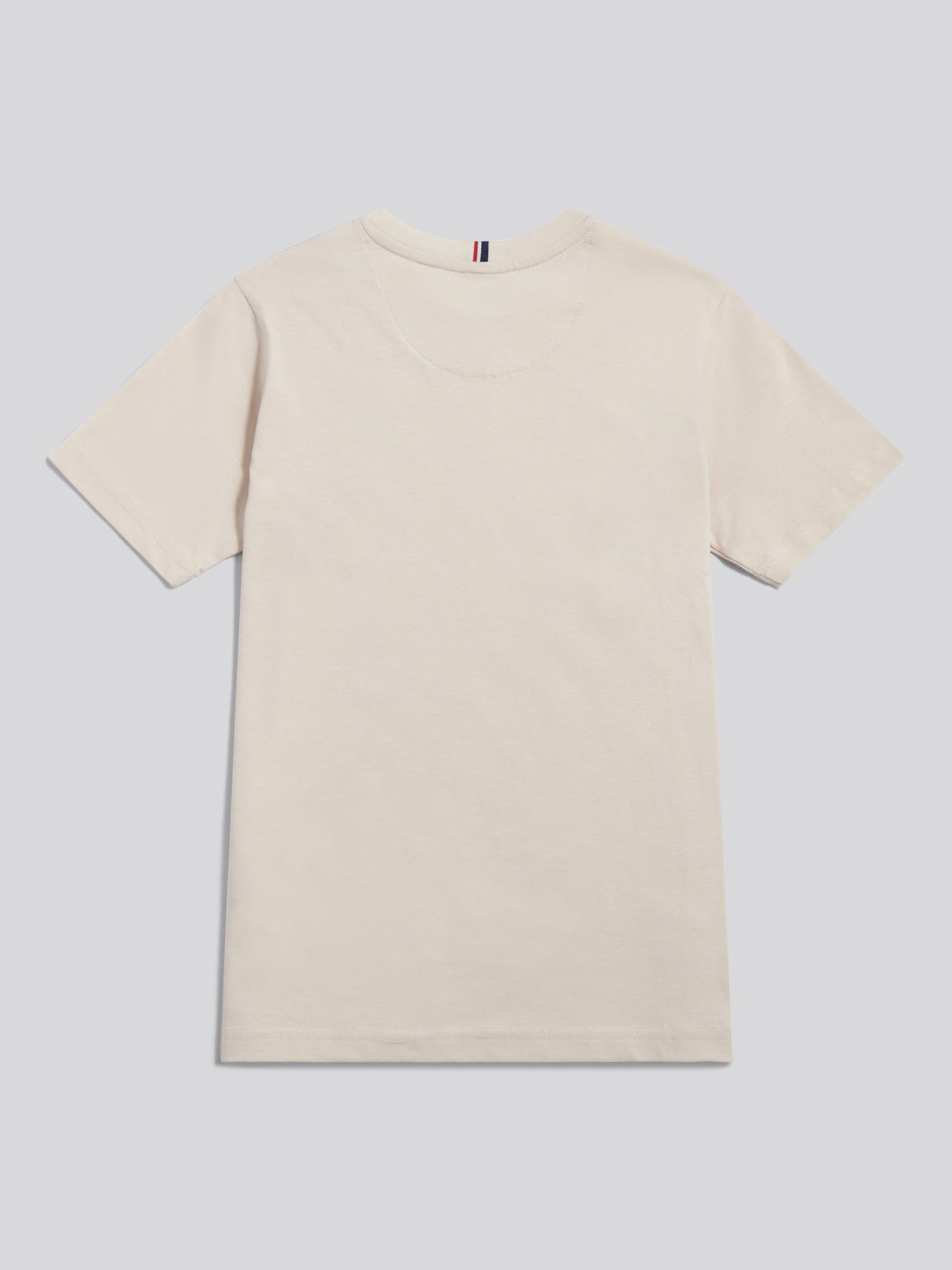 Boys Texture Double Horsemen T-Shirt in Beige