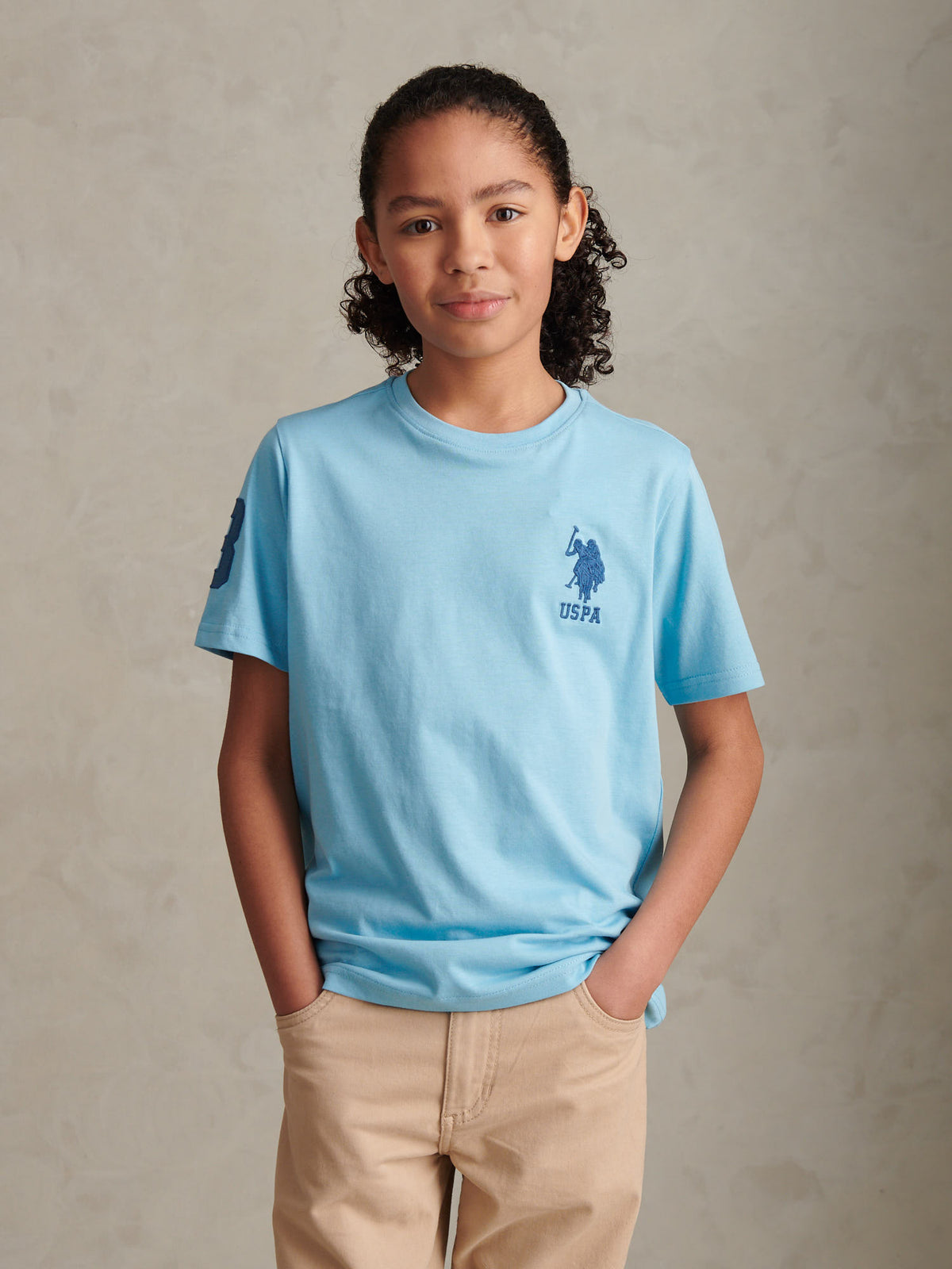 Boys Player 3 T-Shirt Air Blue