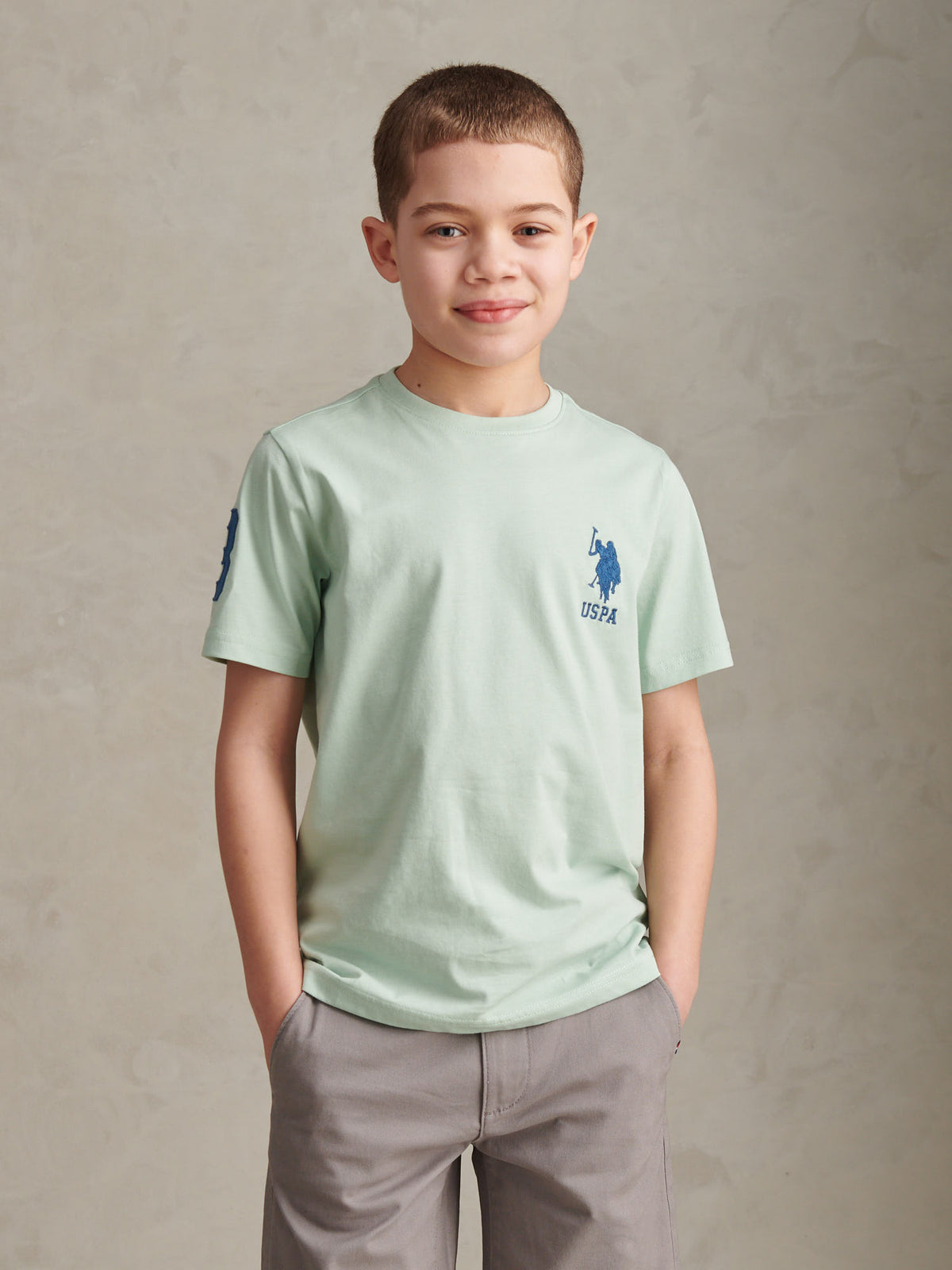 Boys Player 3 T-Shirt Aqua Foam