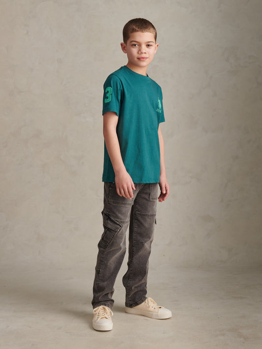 Boys Player 3 T-Shirt in Mediterranea