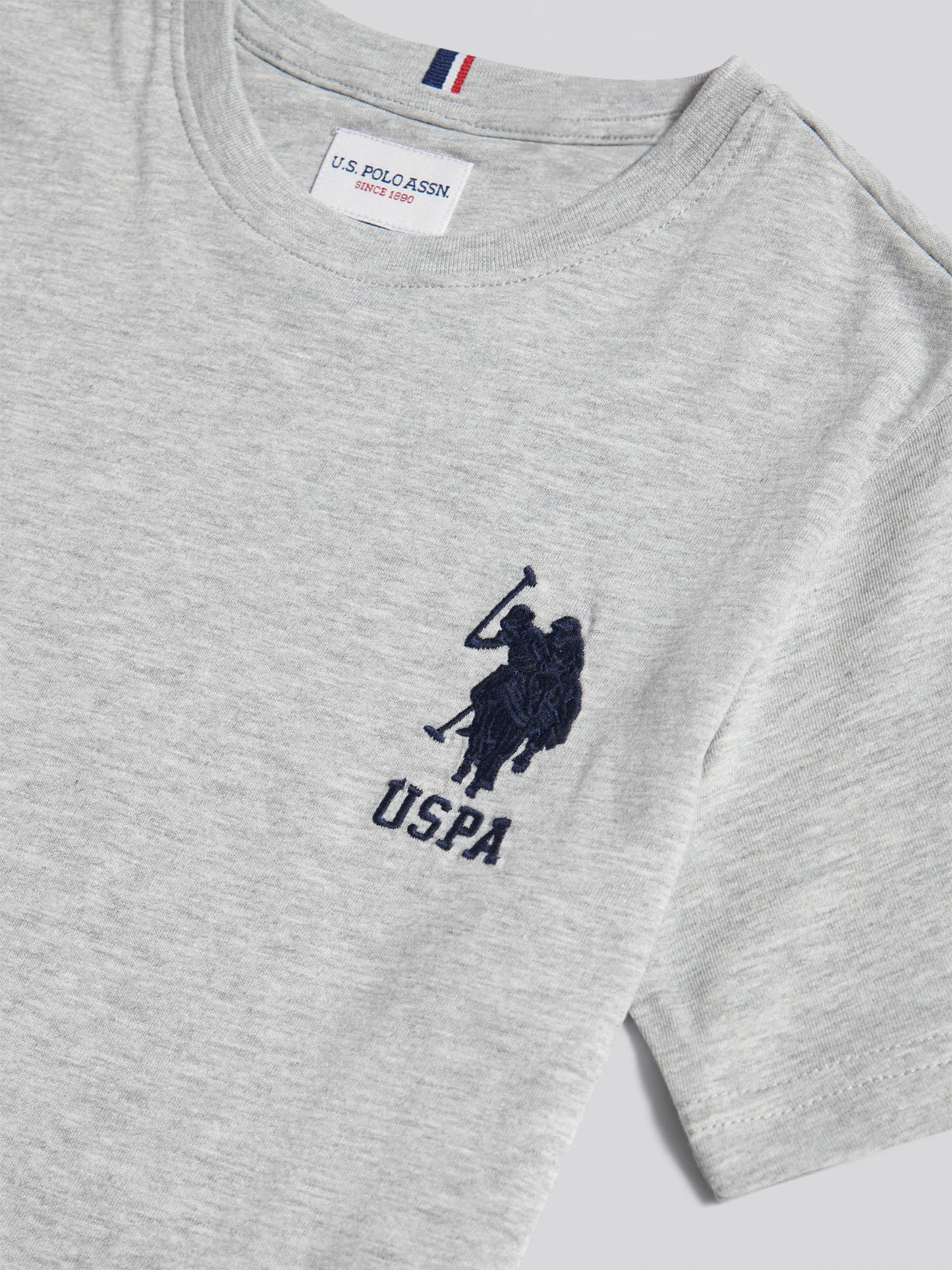 Boys Player 3 T-Shirt in Mid Grey Marl