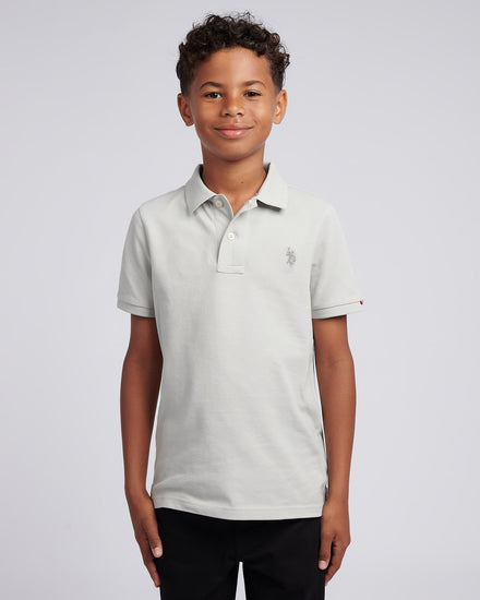 Boys Double Horsemen Polo Shirt High Rise