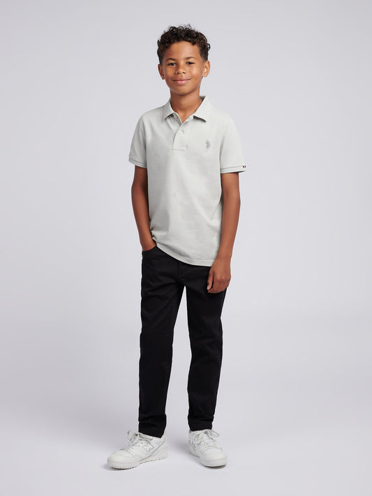 Boys Double Horsemen Polo Shirt High Rise