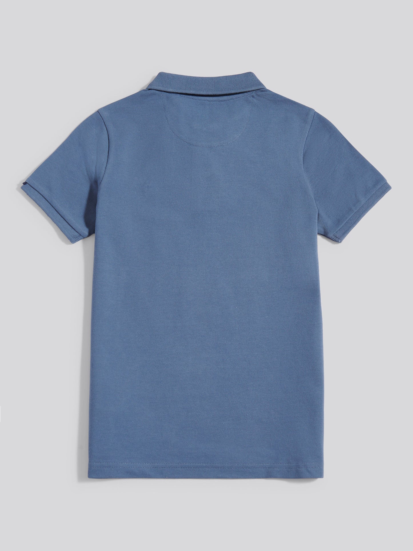 Boys Double Horsemen Polo Shirt in Vintage Indigo