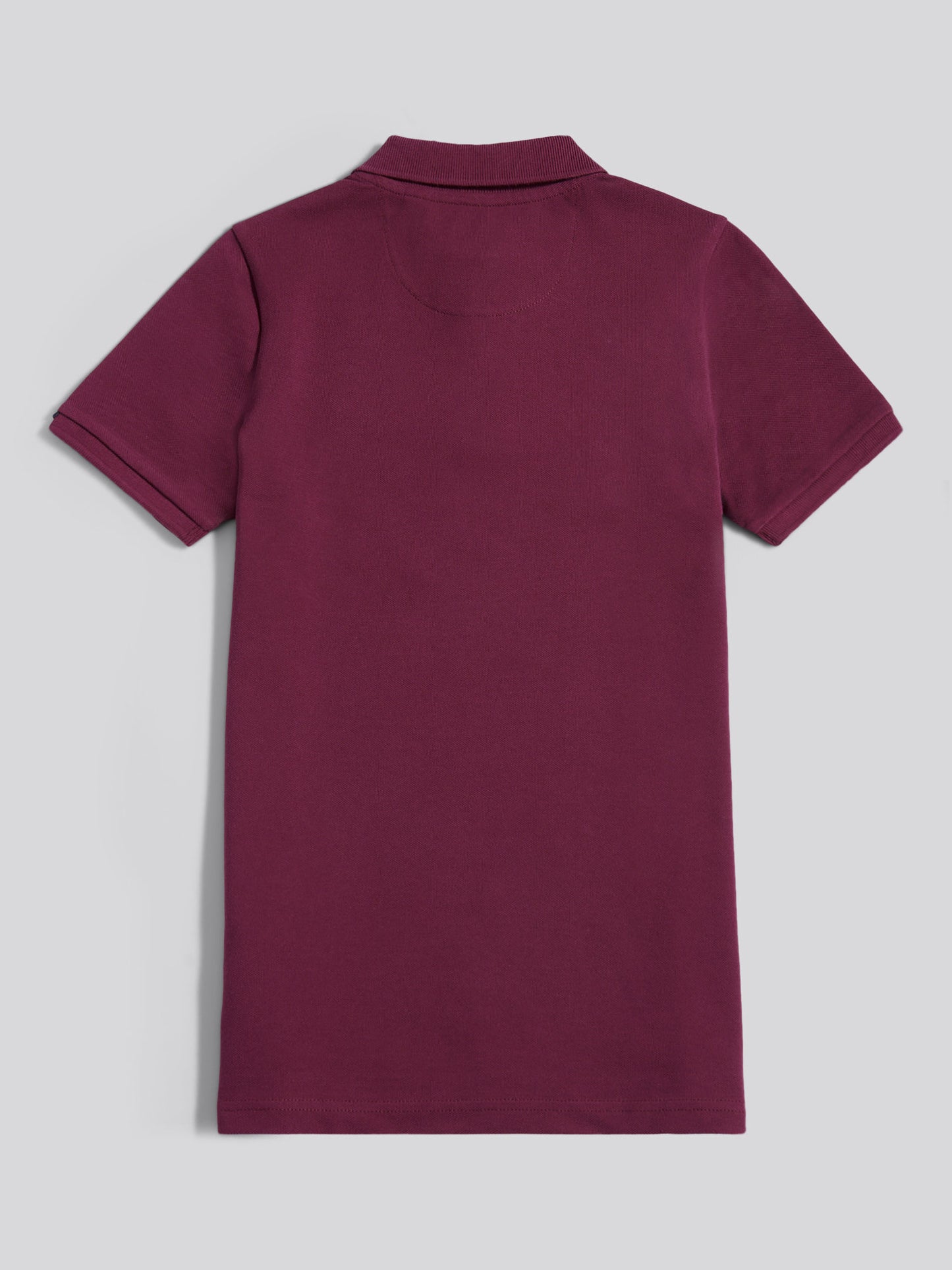 Boys Double Horsemen Polo Shirt Grape Wine